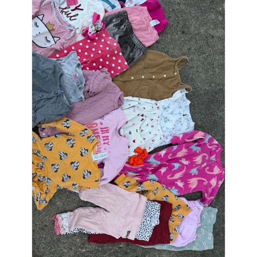 Baby Girl Clothing Bundle Minnie Mouse Floral Polka Dot Corduroy Jumper Mix